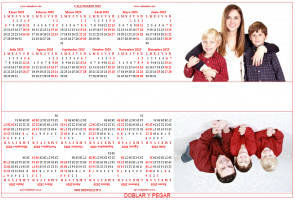 Calendario bianual personalizado