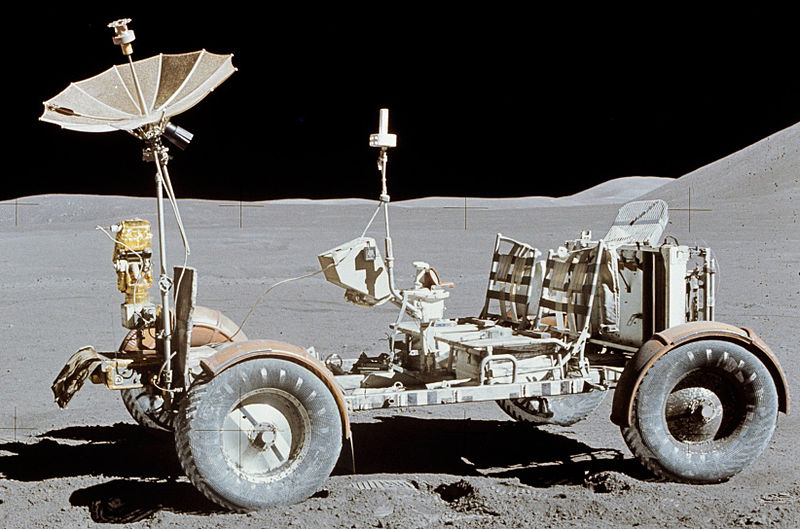 El Rover Lunar en la misión del Apolo 15.